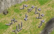 One of the many statues erected in Melagius' honor. When destroyed, five Sentinels will spawn to the statue bases to the right corner of the screen.