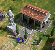 Classical Age Greek Temple to Poseidon in Retold