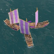 Chinese and Mongol Trade Ships