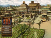 La ciudad de Tenochtitlan en el menú de Age of Empires III: The WarChiefs.