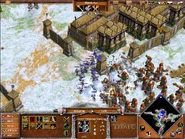 Scn24 def.jpg (518 KB) The Giant army can actually be defeated by building walls and towers, together with a huge army. However, constructing such defenses will require lots of resources, hence will make the game longer.