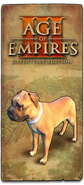 Dog image from the Compendium section in Age of Empires III: Definitive Edition