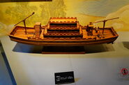 Model of a Louchuan at the Zhenhaikou Coastal Defense History Memorial Hall