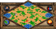 Minimap view in Age of Empires II.