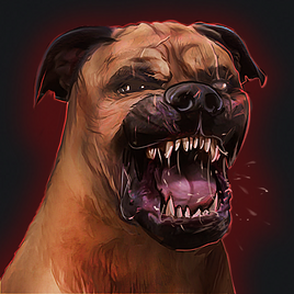 Guardian dog portrait