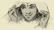 Sanyogita as depicted in the Prithviraj campaign