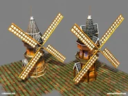 Eastern European Mills models (from left to right): in the Colonial/Fortress Age and in the Industrial/Imperial Age