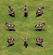 Un grupo de caballería ligera