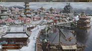 The Japanese Home City customized with the Snowy Season