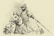 Mamluk soldiers in a campaign cutscene