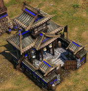 An in-game Japanese Barracks in the Industrial/Imperial Age in the Definitive Edition