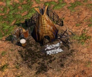 In-game Teepee in the Commerce/Fortress Age in the Definitive Edition