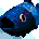 The icon used by all Fish except the Dolphin in Age of Empires II, prior to the Definitive Edition