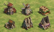 Les moulins de l'âge des châteaux des extensions dans Definitive Edition