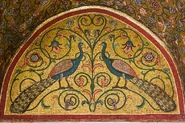 King Roger Mural.jpg (85 KB) The peacocks mosaic from Roger II’s Hall of the Palazzo dei Normanni in Palermo, Sicily