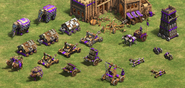 All siege units trained at the Siege Workshop