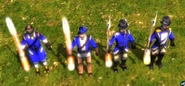 Aoe3 fusiliers.png (536 KB) Unfinished models for what would have been Sweden's unique musketeer, the Fusilier