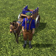 In-game Settler Wagon in the Definitive Edition