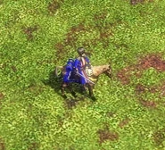 Blue player's Cossack