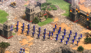 Hand cannoneers with Age of Empires III Musketeer skin