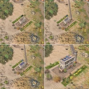 Comparison of water levels in the Cistern