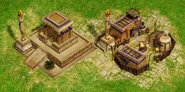 In-game statue depiction of Isis in Age of Mythology