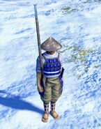 An in-game Ashigaru Musketeer in the Definitive Edition