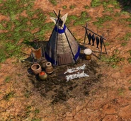 In-game Teepee in the Exploration Age in the Definitive Edition