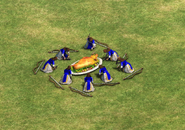 Boar banquet skin on a harvested boar in the Villager event