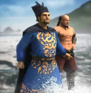Captain Jian Huang and Lao Chen in the original game