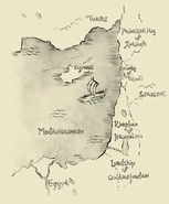 Cutscene artwork depicting the Levant during the events of this campaign (Second and Third Crusades)