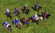 Discovery age cavalry.png (943 KB) Unused Discovery Age models for cavalry units (Front row: Hussar, Cossack, Cavalry Archer, Cuirassier, Lancer. Back row: Oprichnik, Uhlan, Spahi, Reiter.)