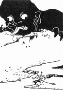 Illustration of a daidarabotchi resembling a starlit sky