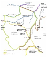Red Cloud's War. Map with battle fields and relevant Indian treaty guaranteed territories.jpg (111 KB) Red Cloud's War. Map with battle fields and relevant Indian treaty guaranteed territories