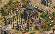 The Hagia Sophia, the Monument which is the centerpiece of the scenario, in the eastern and innermost section of the city.