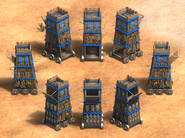 Many views of the Siege Tower in Age of Empires II: Definitive Edition