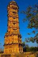 Photo of the real-life Vijay Stambha (Tower of Victory)