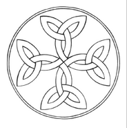 Graphic of the Fulda Carolingian Cross