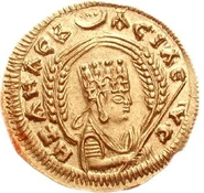 Ezana coin.jpg (113 KB) Obverse side of a coin of Ezana of Axum, British Museum, London