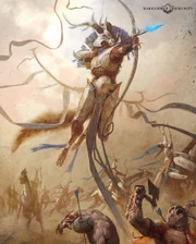 Sevireth liderando un ataque de  contra las .