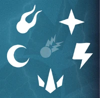 Los símbolos de los diferentes .