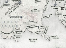 Peninsula brimstone mapa detalle ingles