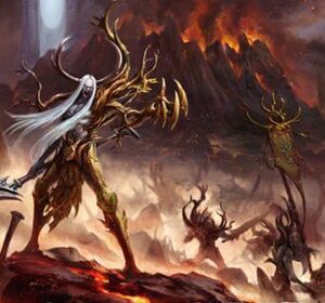 Renacidos Arbóreos Tree-Revenant Sylvaneth Ilustración