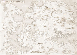 Tierras Ghurianas - Estilo claro imagen del mapa