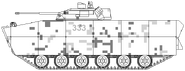 БМП-910 в зимнем камуфляже