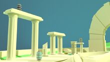 First puzzle pillars