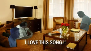 AGK's Dad having a visit with Herrald Slikk.