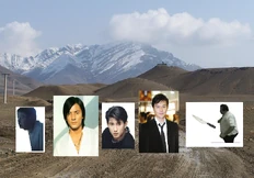 Leopold, Ekin, Nicky, and Julian before being beheaded by Harold Slikk in episode 1 of Brian Chiem's AGK series