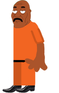 LeVar Brown with his Jail Uniform