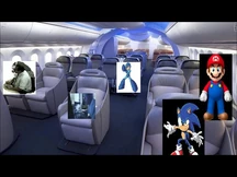 Leopold at the Airplane.jpg (83 KB) Leopold (beside middle), Roland, Mega Man, Sonic and Mario as seen in the airplane in Videoman1443's AGK Series.